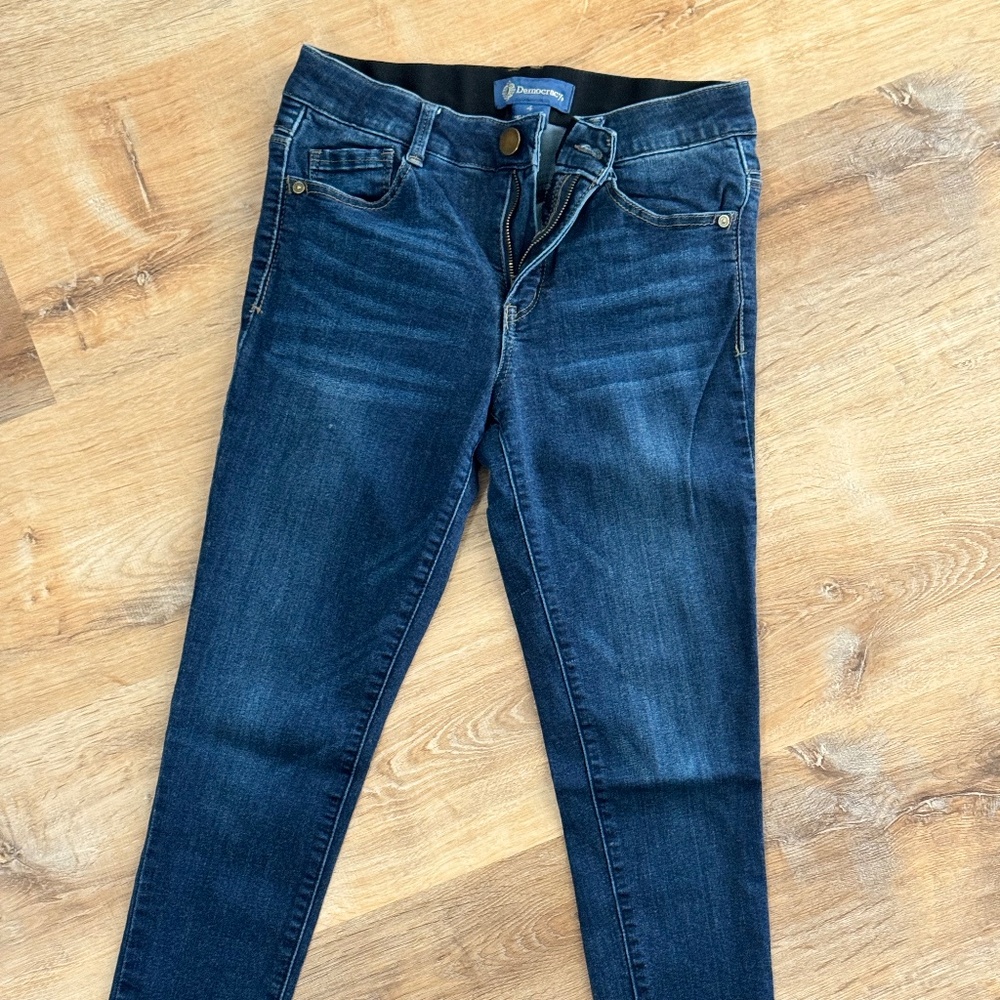 Democracy “Ab Solution” Dark Wash Ankle Skinny Jeans Size 4, 25" Inseam